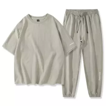 Спортивный костюм, мужские комплекты, повседневный мужской комплект из 2 предметов, мужской костюм для мальчиков, спортивная одежда, футболка + штаны, летний спортивный костюм для бега, комплекты, размера плюс