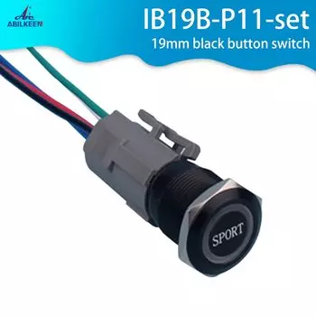 Спортивный светодиодный переключатель ABBEYCON 19 мм