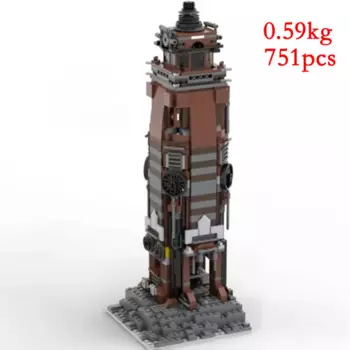 Spot MOC-86173 Мелкие частицы, собранные строительные блоки, серия маяков, головоломка, игрушечная модель, орнамент