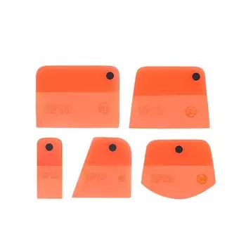 SPTA 5 шт. рабочий ракель для пленки, гибкий набор ракелей из ТПУ с резиновым скребком различного размера против царапин для автомобиля