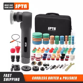 SPTA LD105 1/2/3 дюймовый мини-фонарь 2 шт. 12 В/Ач литий-ионные батареи RO & DA буферный автомобильный комплект для полировки детейлинга