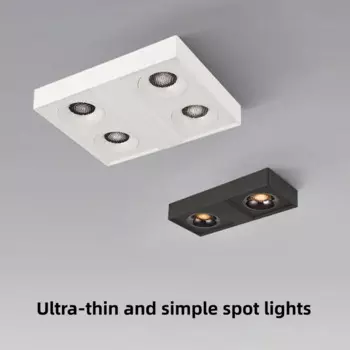 Потолочные светильники DUTRIEUX квадратные LED 12/15Вт 1-2-4 головы