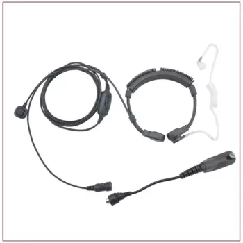 Средней мощности горловой микрофон с PTT и пальчиком PTT (Double PTT) для Motorola APX6000 DP4801 DP3600 XPR6500 MTP6550 DGP6150 XIR P8200
