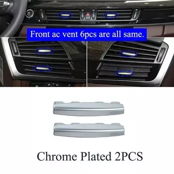 Средняя Центральная решетка вентиляционного отверстия, решетка вентиляционного отверстия переменного тока, отделка панели для BMW X5 X6 F15 F16 F85 F86 2014 2015 2016 2017 2018 64229253115