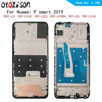 Средняя рамка корпуса ЖК-дисплея, панель, корпус для Huawei P Smart + 2019, POT-LX1T POT-LX1AF, средняя рамка телефона