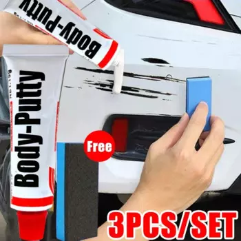 Средство удаления царапин с автомобиля Полировальная паста с губкой, набор для ухода за кузовом автомобиля, ремонт краски, аэрозольная краска для автомобилей и мотоциклов