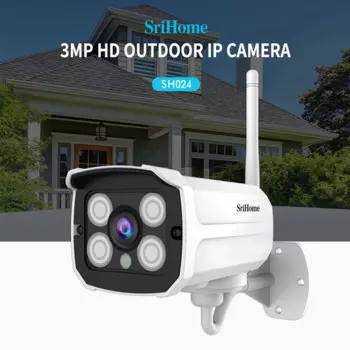 SriHome SH024 HD 3MP 1296P Беспроводная IP-камера наружная Водонепроницаемая P2P сетевая цилиндрическая камера наблюдения с обнаружением движения s