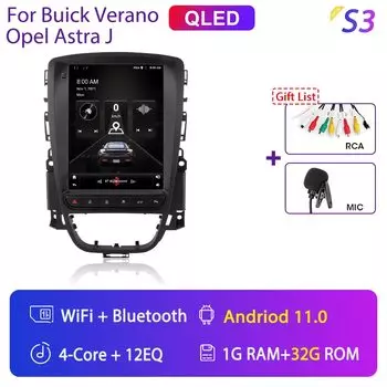 Srnubi 2din Android 12 Автомобильный радиоприемник для Buick Excelle для Opel Astra J Verano 2009 2010-2013 Автомобильный радиоприемник Мультимедийный плеер DVD Стерео