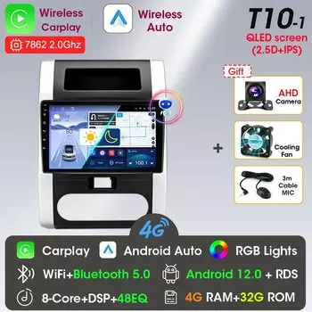 Srnubi Android 12 Carplay автомобильный радиоприемник для Nissan X-Trail XTrail X Trail 2 T31 2007-2015 мультимедийный плеер GPS карта 2 Din Стерео DVD