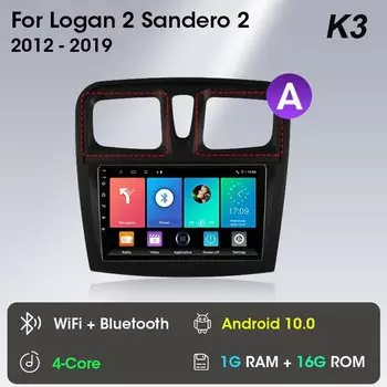 Srnubi Android 13 Carplay автомобильный радиоприемник мультимедийный плеер для Renault Logan 2 Sandero 2 2012-2019 2 Din GPS стерео DVD головное устройство