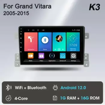 Srnubi Android 13 Carplay Автомобильный радиоприемник для Suzuki Grand Vitara 3 2005-2015 Мультимедийный плеер 2 Din-навигация GPS IPS Стерео DVD