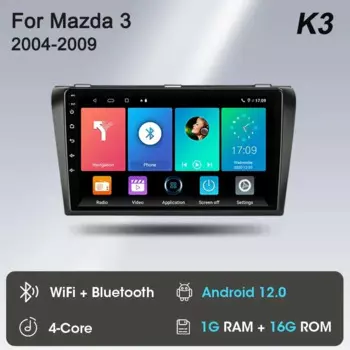 Srnubi Android 13 Carplay для Mazda 3 2004 2005 2006 2007 2008 2009 Автомобильный радиоприемник с мультимедийным плеемом BOSE 2 Din Стерео GPS DVD