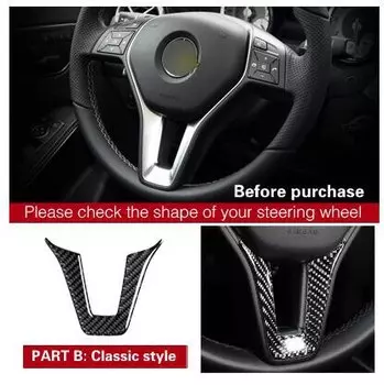 SRXTZM для Mercedes C Class W204 W205 W211 W203 модификация автомобиля из углеродного волокна внутренняя наклейка эмблема рулевого колеса 3D наклейка