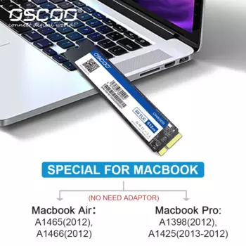 SSD Oscoo Macbook для Macbook air A1465 A1466 Macbook Pro A1398 A1425, жесткие диски, обновленная емкость 256 ГБ, 512 ГБ, 1 ТБ, MacBook