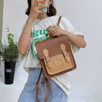 Сшитый вручную Материал «сделай сам», тканая сумка для Кембриджа, большой новый школьный портфель ручной работы в стиле ретро, рюкзак для колледжа, вместительная сумка