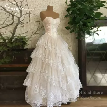 SSYTENS Роскошные свадебные платья принцессы Элегантное бальное платье принцессы для вечеринки Аравийские свадебные платья Многослойное кружевное платье невесты на заказ