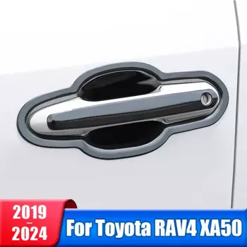 Нержавеющая дверная ручка автомобиля, накладка на чашу двери для Toyota RAV4 2019 2020 2021 2022 2023 2024 RAV 4 XA50, гибридные аксессуары