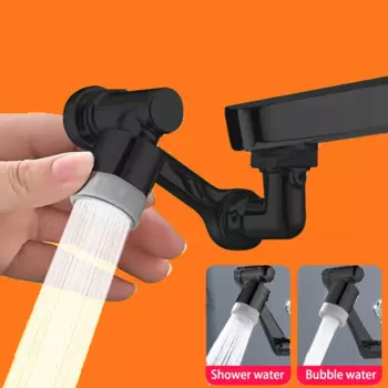 Удлинитель для смесителя из нержавеющей стали 1080р ° Поворотный металлический водопроводный кран, насадка-распылитель, универсальный смеситель для ванной комнаты, аэратор, 2 режима