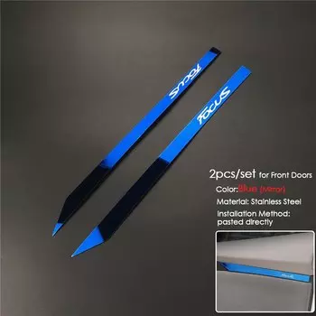 Стайлинг автомобиля, 2 шт./компл., внутренняя дверь из нержавеющей стали, подлокотник для самолета, декоративная наклейка, отделочный чехол для Ford Focus 3 Mk3 2012-2018