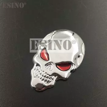 Стайлинг автомобиля 3D металлический хромированный цинковый сплав эмблема череп глаза значок кузова наклейка переводка автомобильный аксессуар