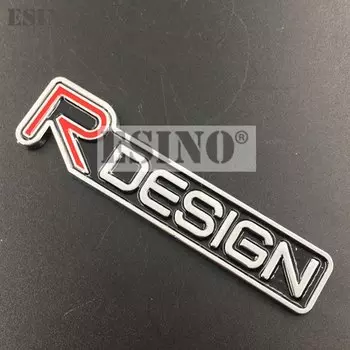 Стайлинг автомобиля 3D металлический хромированный цинковый сплав R дизайнерский металлический значок автомобильный аксессуар для Volvo XC40 XC60 XC90 V60 V90 S60 S90