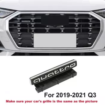 Стайлинг автомобиля, эмблема на переднюю решетку, значок для Audi Quattro Q5 A5 A3 A6L A4L Q3 Q5L A8L A7, стандартный логотип с полным приводом, аксессуары