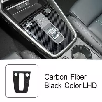 Стайлинг автомобиля, центральная консоль, панель переключения передач, украшение для Audi A3 8Y 2021-2022, левый руль, цвет углеродного волокна, аксессуары для интерьера