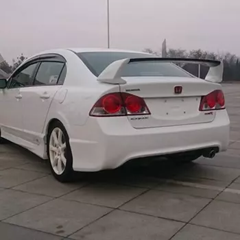 Стайлинг автомобиля для Honda Civic FD2 2006, 2007, 2008, 2009, 2010, АБС-пластик, неокрашенный цвет грунтовки, спойлер на заднее крыло, автозапчасти