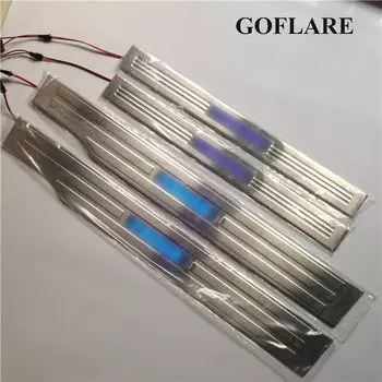 Стайлинг автомобиля для Honda Freed GB3 GB4, аксессуары, светодиодная автозащита двери, порог с подсветкой, накладки на пороги, полосы