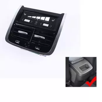 Стайлинг автомобиля для Volvo XC60 XC90 S60 V60 s90 v90, воздуховыпускное отверстие, задний подлокотник, украшение, светодиодный светильник для интерьера, автомобильные аксессуары