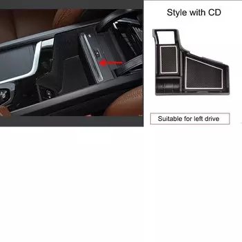 Стайлинг автомобиля для Volvo XC60 XC90 s90 v90 s60 v60 ящик для хранения подлокотника автомобильные аксессуары для левого диска