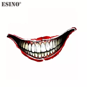 Стайлинг автомобиля Джокеры улыбка татуировка на руке клипсе забавная наклейка мультфильм ПВХ наклейка на кузов автомобиля узор винил