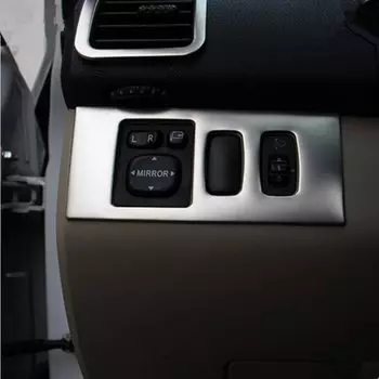 Стайлинг автомобиля, кнопки регулировки фары из нержавеющей стали, наклейка, чехол для Mitsubishi Pajero sport