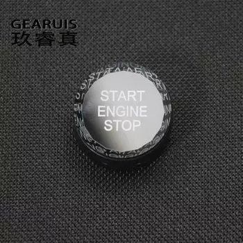 Стайлинг автомобиля, кристальная кнопка включения и остановки двигателя, сменная наклейка на крышку для Audi A4 B9 A5 Q5 FY 2017-2022, аксессуары для интерьера