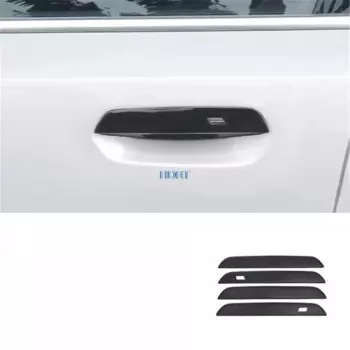 Стайлинг автомобиля, крышка дверной ручки, защитная рамка для отделки дверей, аксессуары для украшения, внешняя наклейка для BMW 5 серии G60 2024 +