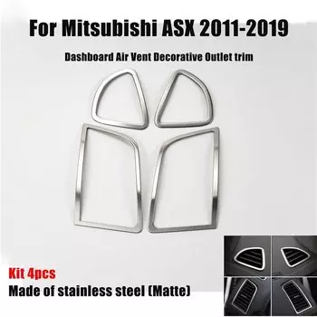 Стайлинг автомобиля, крышка с вентиляционным отверстием из нержавеющей стали, отделка, декоративная наклейка, чехол для MITSUBISHI ASX OUTLANDER SPORT RVR 2013-2017