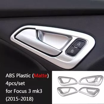 Стайлинг автомобиля крышка внутренней дверной ручки рамка стикер чехол для Ford Focus 3 MK3 хэтчбек седан 2012 2013 2014 2015-2017