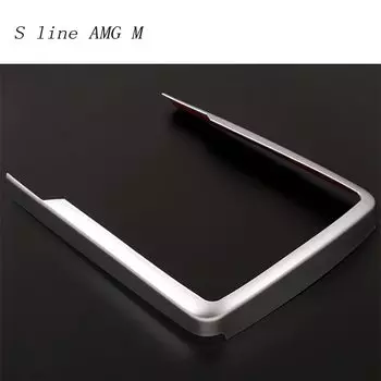 Стайлинг автомобиля, мультимедийная кнопка, рамка, панель, Обложка, наклейка, отделка для Mercedes Benz ML X166 GLE W166 GLS GL, интерьерные автомобильные аксессуары