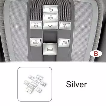 Стайлинг автомобиля на крыше, люк, светильник для чтения, кнопки, наклейки, декоративная накладка для Mercedes Benz GLK C E Class X204 W204 W212