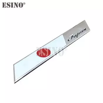 Стайлинг автомобиля, национальный флаг Японии, 3D металлический хромированный алюминиевый сплав, декоративная эмблема, клейкий значок, наклейка, автоаксессуар