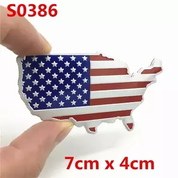 Стайлинг автомобиля, наклейка США, 3D значок с американским флагом, эмблема, наклейка, украшение для Ford Cadillac Dodge Ram Toyota Honda