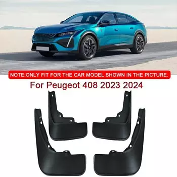 Стайлинг автомобиля подходит для Peugeot 408 2023 2024, ABS автомобильные брызговики, брызговики, переднее и заднее крыло, автоаксессуары