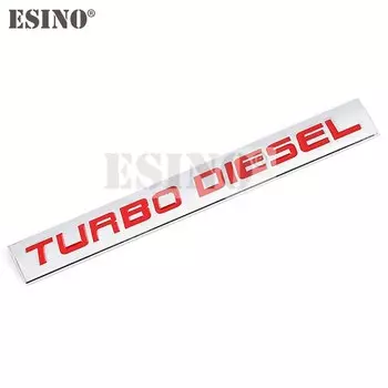 Стайлинг автомобиля турбо дизельный двойной турбо турбонаддув сверхзаряженный 3D металлический сплав Клей эмблема наклейка автомобиль значок кузова