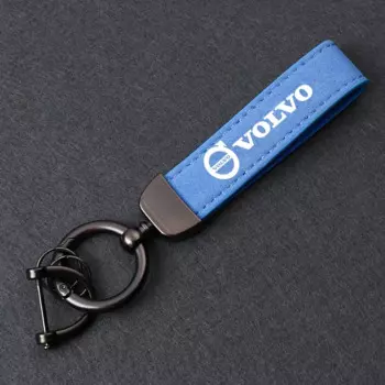 Стайлинг автомобиля, замшевый кожаный брелок, подвеска, металлический брелок для Volvo S40 S80L S60 S90 XC40 XC60 XC90 V40 V60 V90, аксессуары