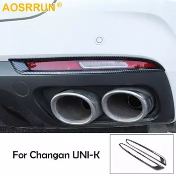 Стайлинг после противотуманной фары из углеродного волокна, крышка бампера, украшение для Changan Uni-k Unik 2022 2021, автомобильные аксессуары