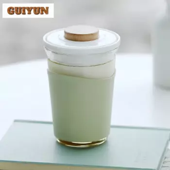 Стакан для чая ручной работы из стекла, 350 мл