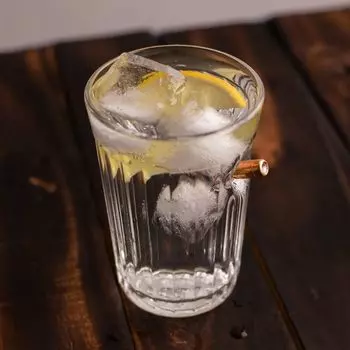 Стакан граненый с пулей 250 мл стакан стекло