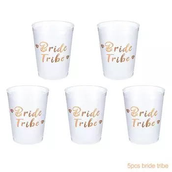 Стаканы "Bride Tribe", пластик