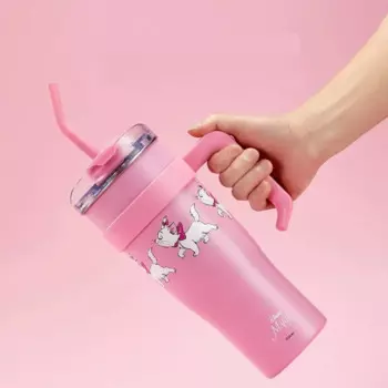 Стальная чашка MINISO Disney Cup Classic кошка Мэри Big Mac большой емкости, стальная чашка 1600 мл, товары для студентов и настольных компьютеров, красивая упаковка