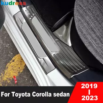 Стальная Накладка на порог для Toyota Corolla sedan 2019 2020 2021 2022 2023